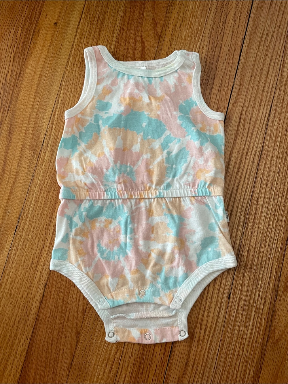 Tie-Dye Pastel Sleeveless Baby One-Piece Bodysuit